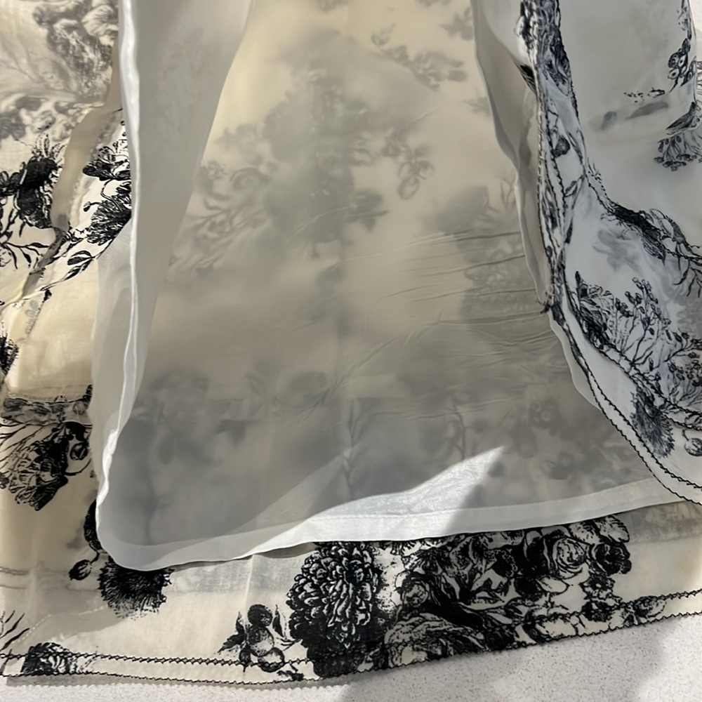 Cynthia Steffe cotton sundress. White+black toile print, fully lined. EUC. - Picture 11 of 12